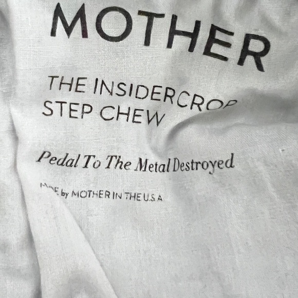 Mother- Insider Crop Step Chew - Pedal to the Metal Destroyed - Picture 7 of 13